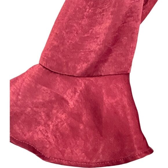 Xhilaration Shimmering Mock Wrap Ruffle Hem Dress - Picture 6 of 9